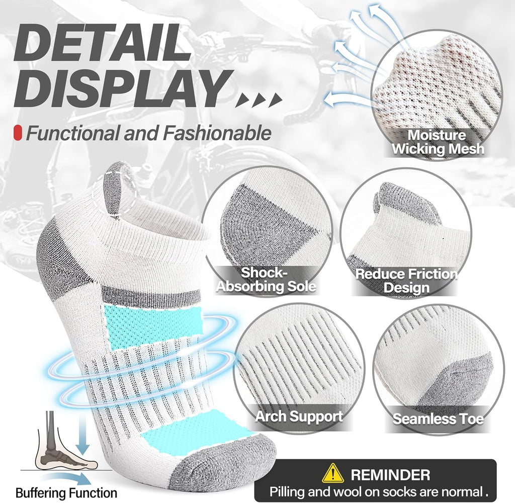 Anlisim Merino Wool Ankle Running Hiking Socks for Women and Men