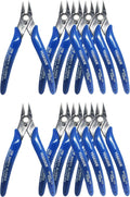 Small Wire Cutters, 10PACK Precision Diagonal Cutting Pliers Side Cutter, Nippers, Micro Flush Cutters, Shear Cutters, Wire Snips
