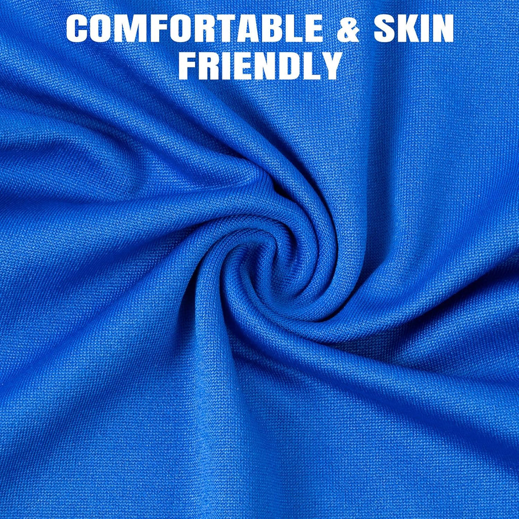 HONGTEYA 6 Pack Summer Neck Gaiter, UV Protection Cooling Face Mask Breathable Bandana Head Scarf Face Cover for Men Women