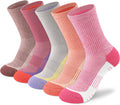 cuangya Women Crew Socks Athletic Cushioned Running Hiking 3-5 Pairs