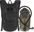 MARCHWAY Tactical Molle Hydration Pack with 2.5L TPU Water Bladder, Low-Profile Organized Military Backpack for Hiking, Cycling, Backpacking, Hunting, Running