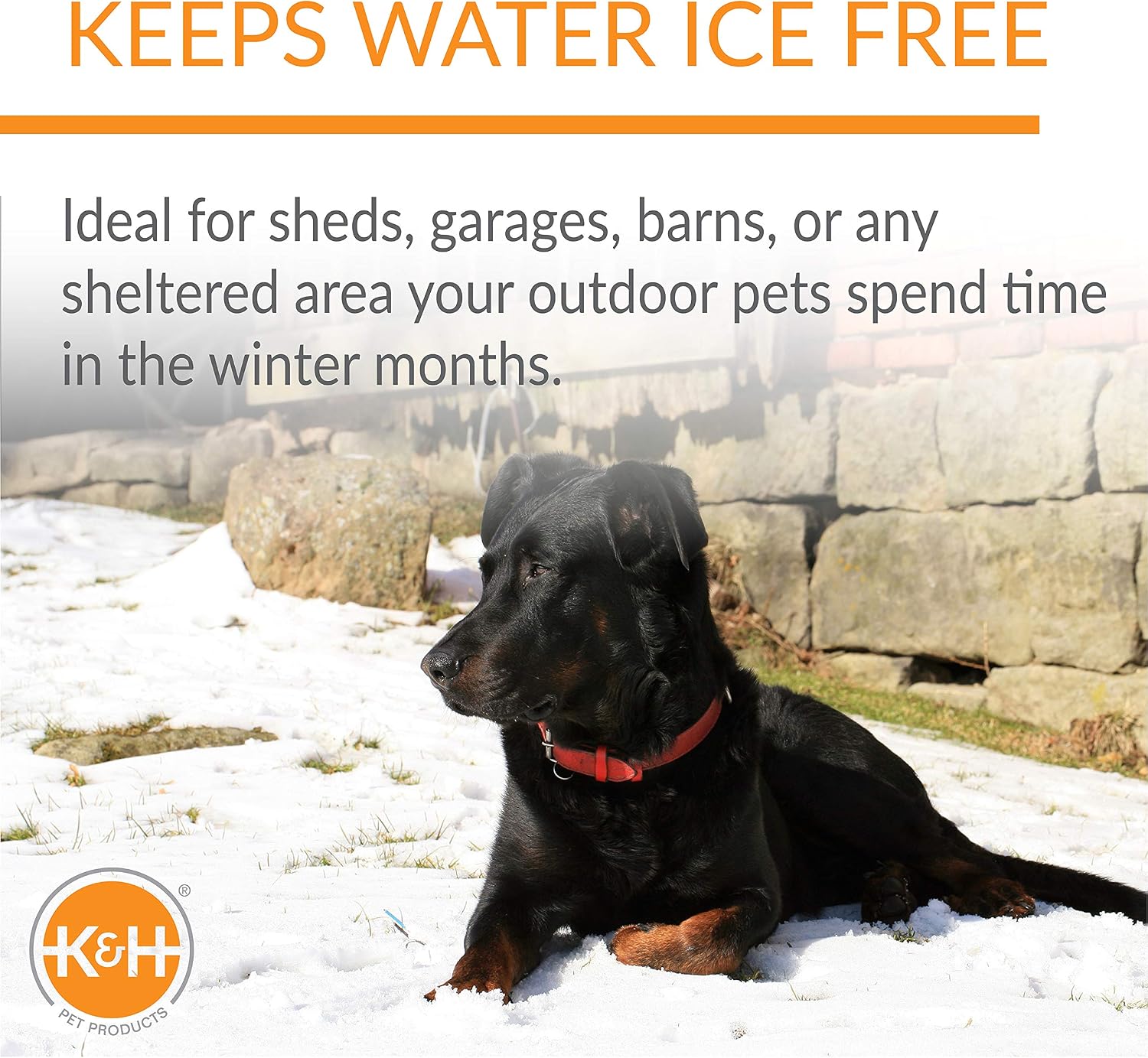 K&H Heated Water Bowl, Thermal-Bowl for Cats & Dogs, Safety Listed, 25W