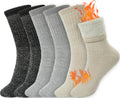 BomKinta Wool Hiking Socks Women Merino Thick Warm Thermal Boot Sock 5-11
