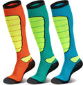 Hylaea Unisex Knee High Merino Wool Ski Snowboard Socks, Cushioning & Warm