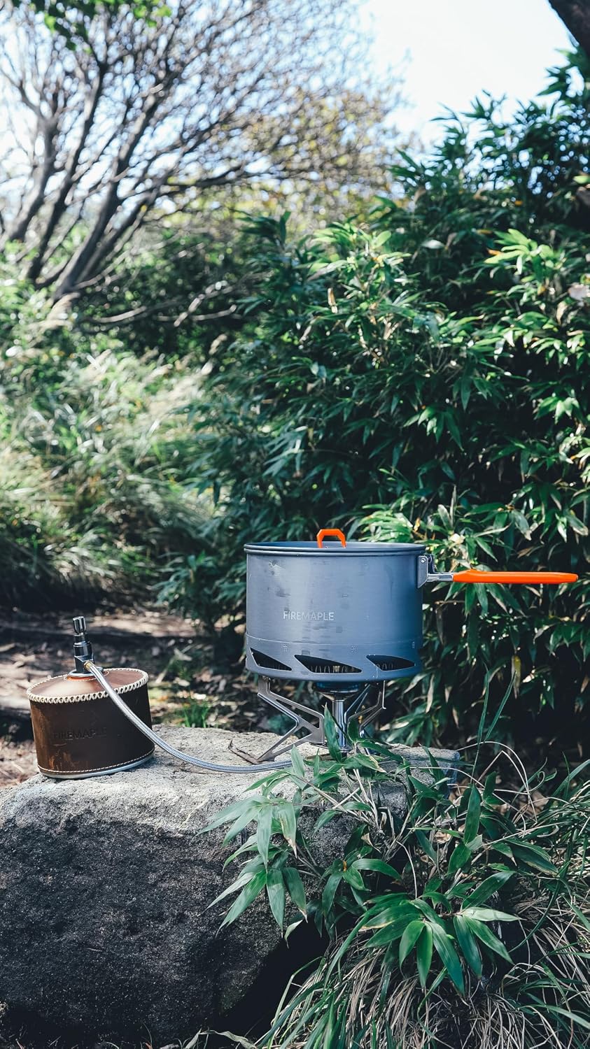 Fire-Maple Feast Outdoor Camping Cookware, Pot and Pan Set Stackable Kit