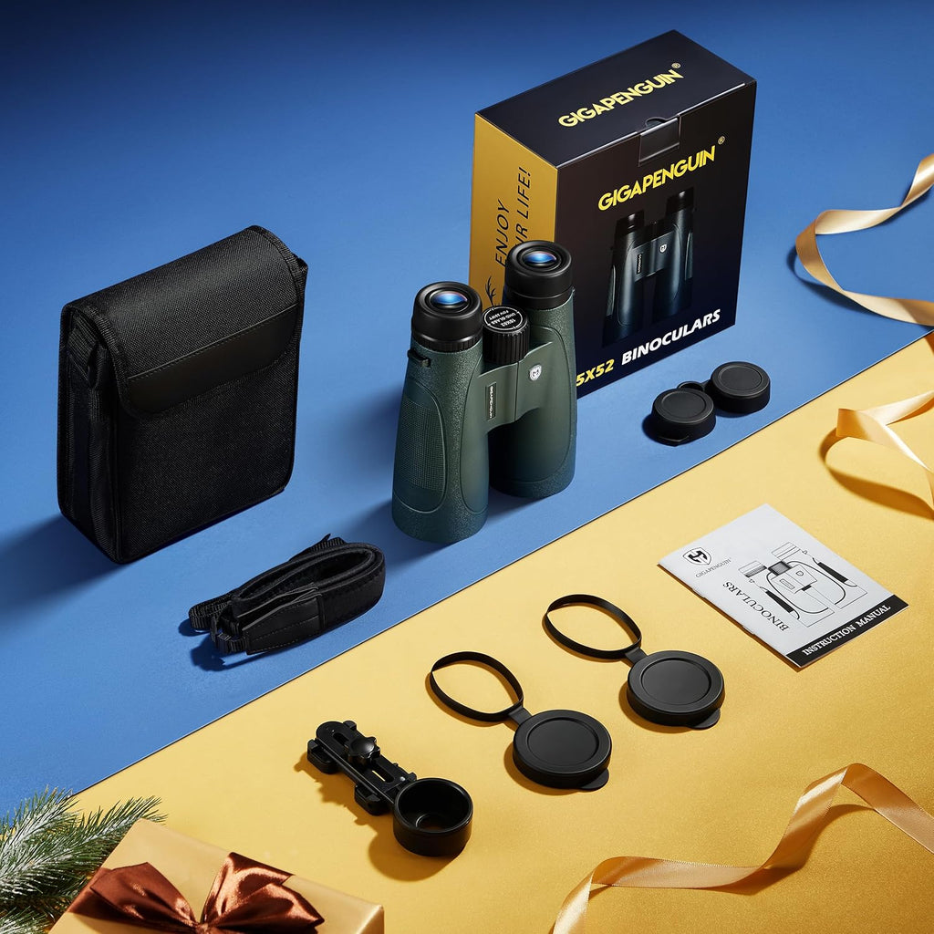 15x52 HD Binoculars for Adults High Powered with Upgraded Phone Adapter