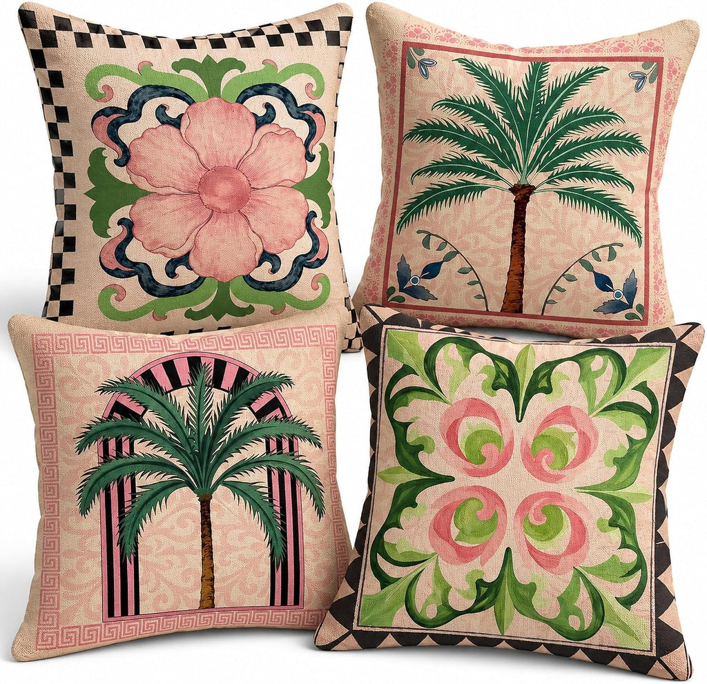 Camper Decorative Throw Pillow Covers 18 x 18 Set of 4