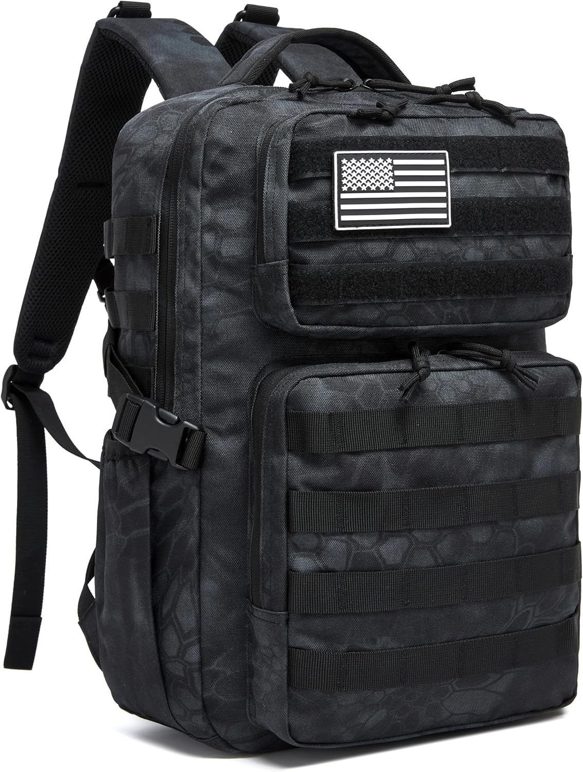 Wotony Military Tactical Backpack for Men Waterproof Daypack 3 Day Assault Pack Molle Bag with Water Bottle Holder