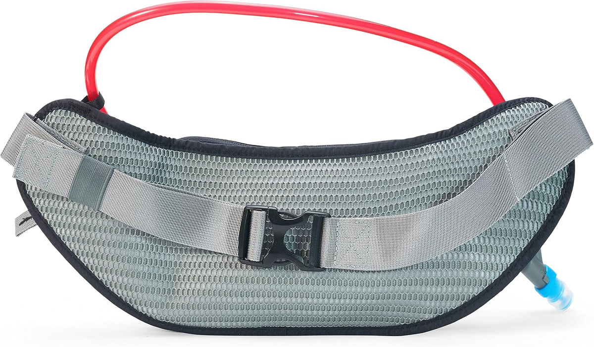 USWE Zulo Hydration Hip Pack - with Organizer and Side Pockets, Bounce Free Hip Belt (2L, Black)