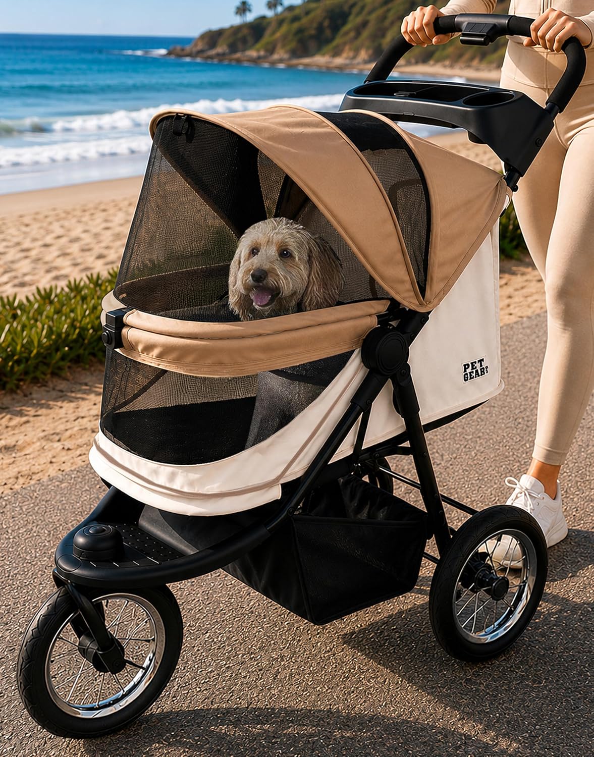 Pet Gear No-Zip Jogger Pet Stroller for Cats/Dogs, Onyx