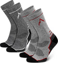 SIXDAYSOX Merino Wool Socks Mens, Crew Cushioned Hiking Socks Men Size 8-16