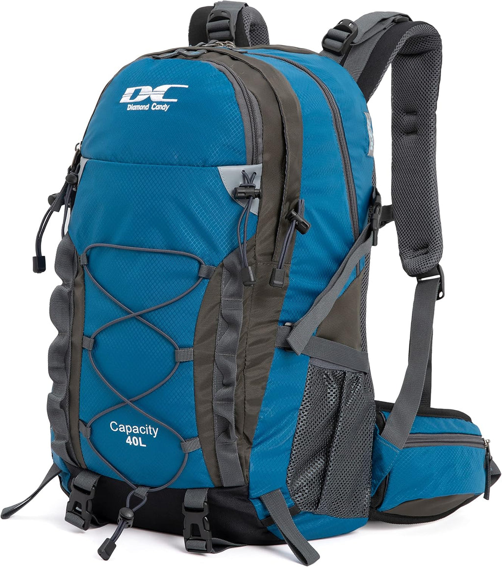 Diamond Candy 40L Hiking Backpack Waterproof Daypack for Men and Women