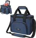 OPUX Soft Cooler Bag, Insulated Collapsible Lunch Cooler Bag for Men Work Camping Beach Travel, Portable Soft Sided Leakproof Waterproof Large Lunch Bag Box with Shoulder Strap 18 Cans, Navy Blue
