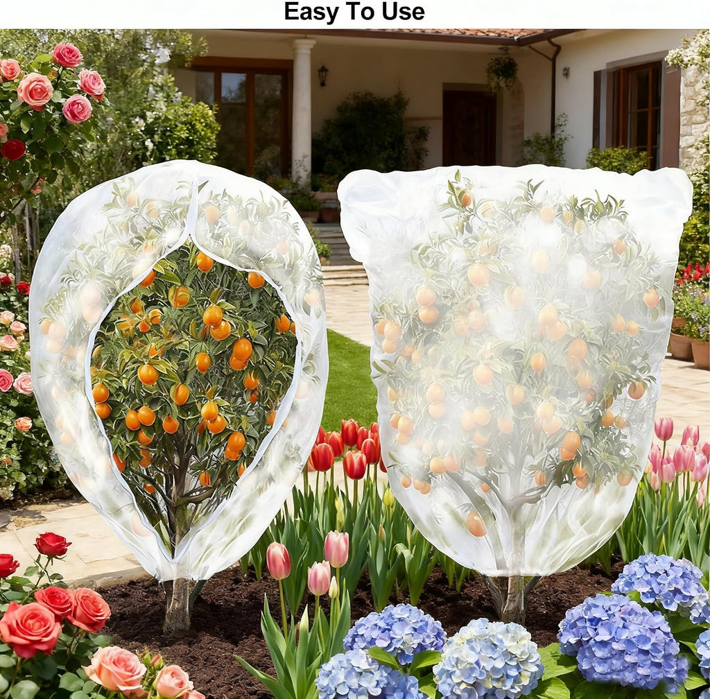 2PACK Garden Mesh Netting with Drawstring & Zipper