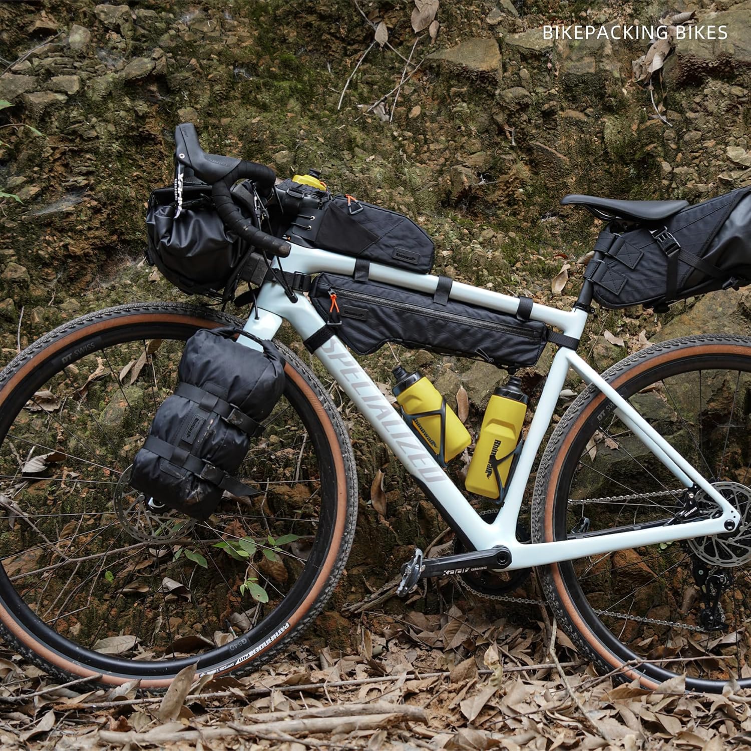 Bike Frame Bag Bike Triangle Bag Bicycle Pouch Under Tube Bag 2.4L with Dual Side Mesh Pockets for MTB Road Bike Cycling Commuting and Outdoor Adventures
