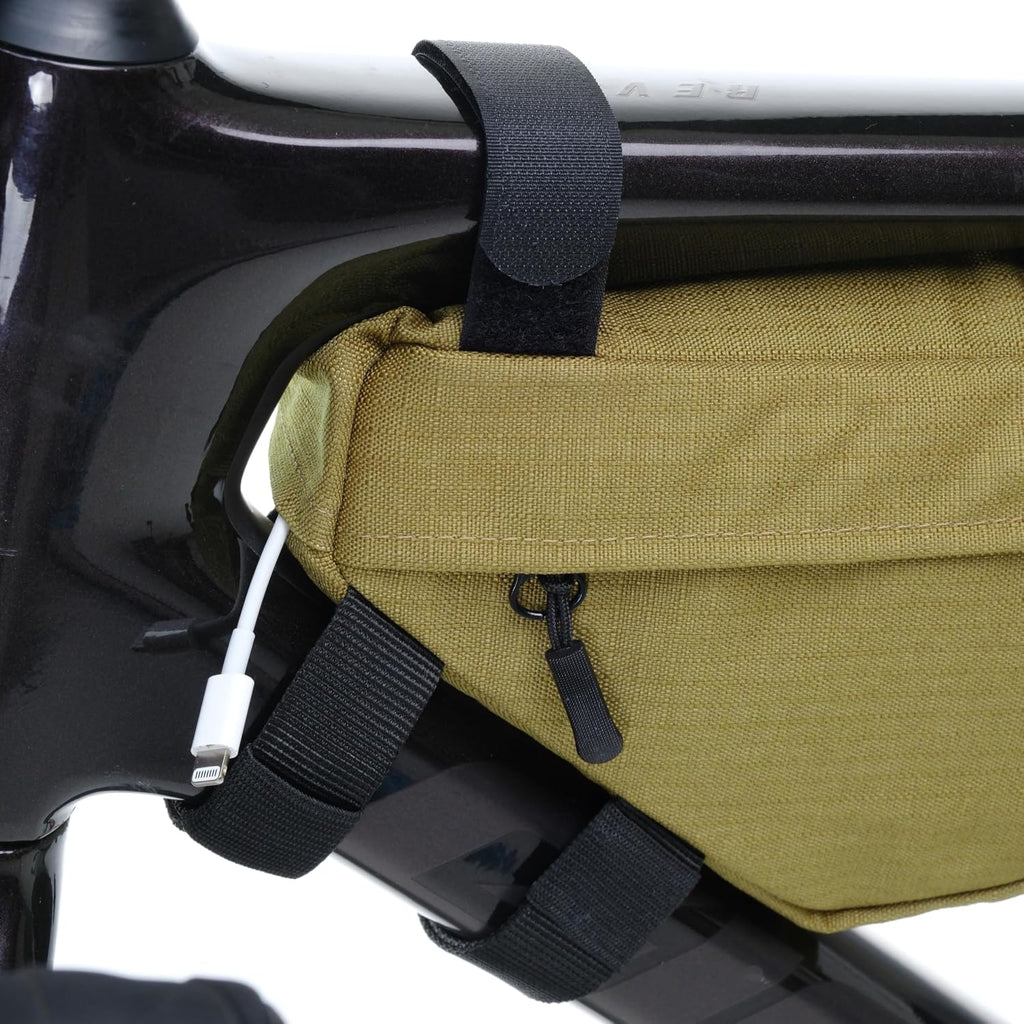 PACK2RIDE Mira Bike Frame Bag - Water Resistant, Durable Cordura Fabric & Bicycle Equipment Bag - Biking Storage, Bikepacking Pouch, Road for Cycling Adventures