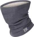 YANIKY Winter Neck Warmer, Wool Neck Gaiter Fleece Scarf, Windproof Face Cover Mask for Men Women
