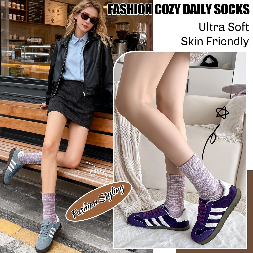 EBMORE Merino Wool Thermal Warm Winter Socks for Women Men