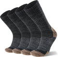 ANTSANG Merino Wool Hiking Socks, Full Cushion, Crew Socks for Men Women