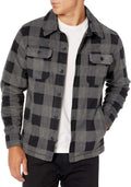 Amazon Essentials Men's Long-Sleeve Polar Fleece Shirt Jacket for Winter, Jackets