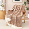 WRENSONGE Soft Throw Blanket for Couch-Cozy Reversible Knitted Blankets