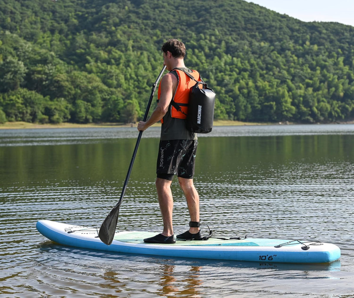 MARCHWAY Floating Waterproof Dry Bag Backpack 5L/10L/20L/30L/40L, Roll Top Sack Keeps Gear Dry for Kayaking, Rafting, Boating, Swimming, Camping, Hiking, Beach, Fishing