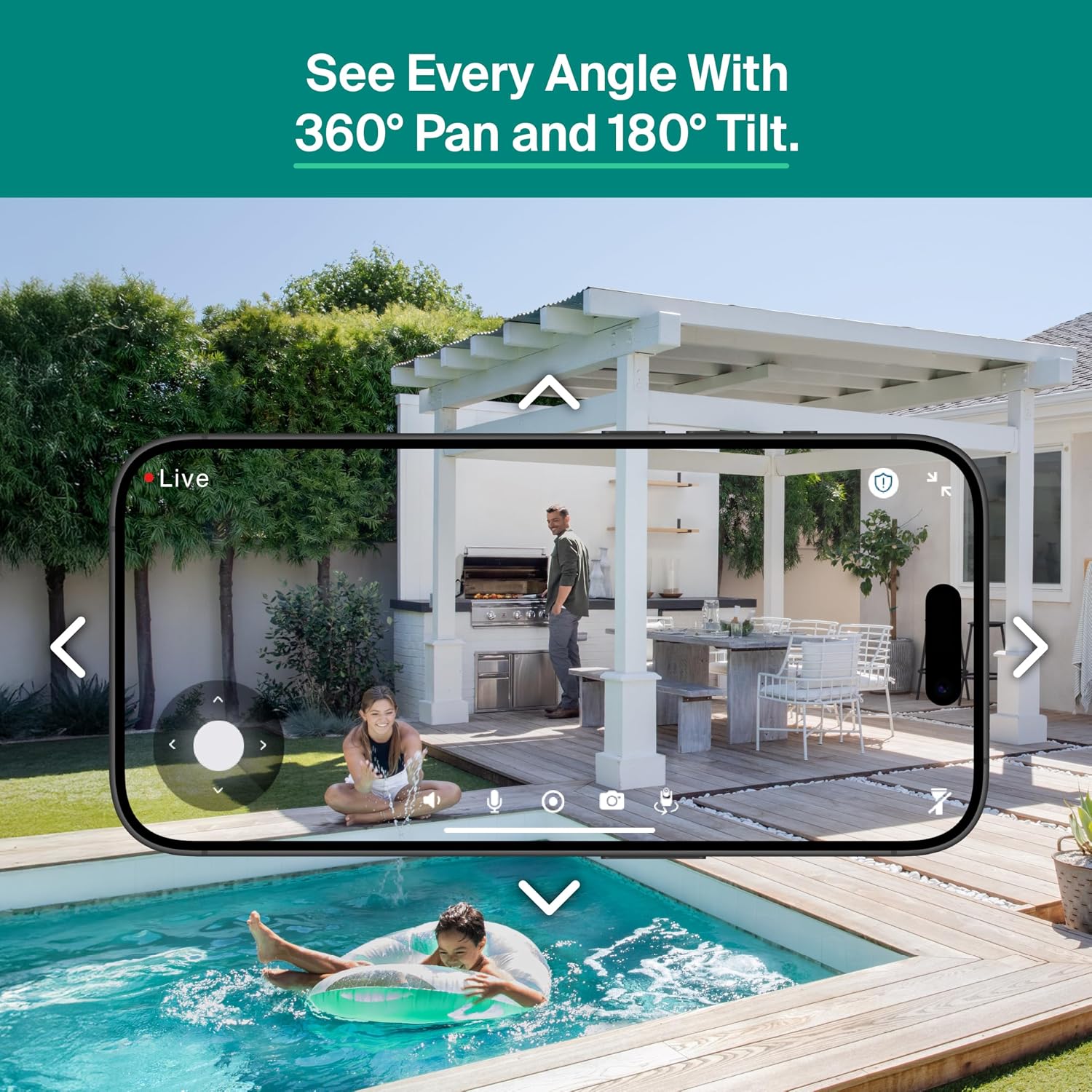 Arlo Essential Outdoor Pan Tilt Zoom Security Camera 2K Wired - 2-Cam | 360° pan & 180° tilt; Outdoor camera; Person, vehicle, package & pet detection; Auto motion tracking; 1-mo Secure plan incl.