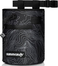 SURVIVOR Chalk Bag for Rock Climbing, Bouldering, Weightlifting, and More