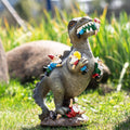 SOWSUN 14" Garden Gnomes Statue Dinosaur Outdoor Decor Gifts for Women