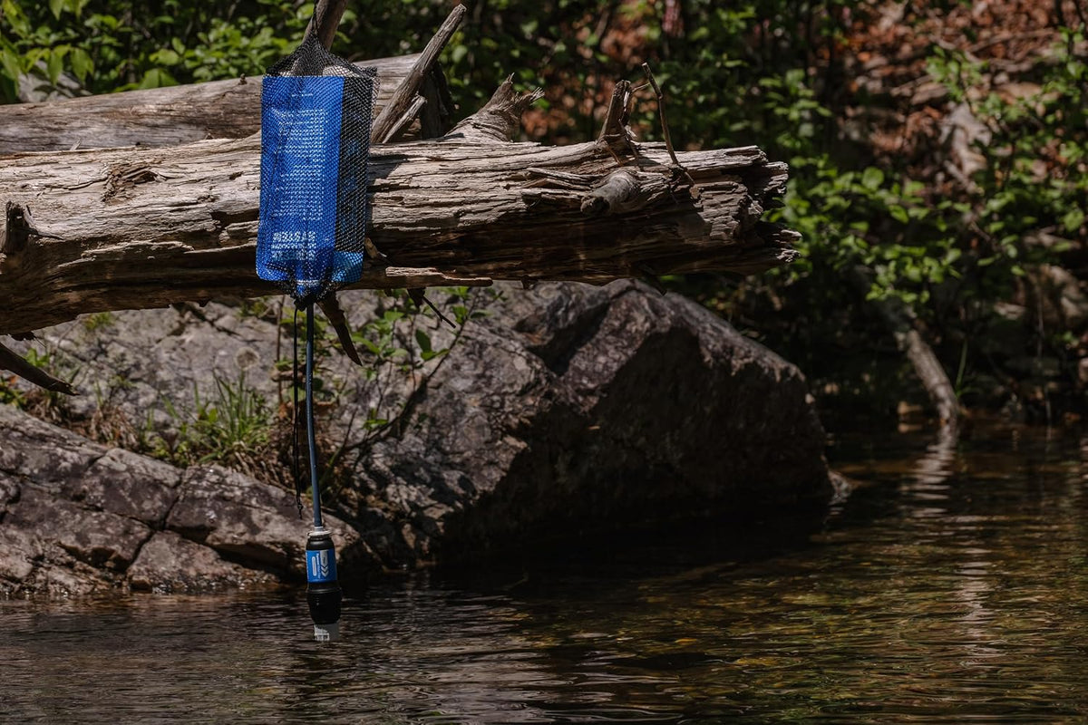 Sawyer Products SP129 Squeeze Water Filtration System w/Two 32-Oz Squeeze Pouches, Straw, and Hydration Pack Adapter