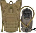 MARCHWAY Tactical Molle Hydration Pack with 2.5L TPU Water Bladder, Low-Profile Organized Military Backpack for Hiking, Cycling, Backpacking, Hunting, Running