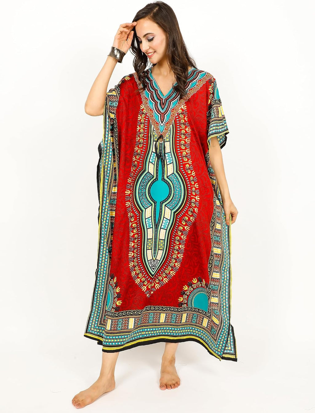 Ladies Kaftans Tunic Kimono Maxi Women Dashiki African Caftan Plus Size Lounge Girls Kimono