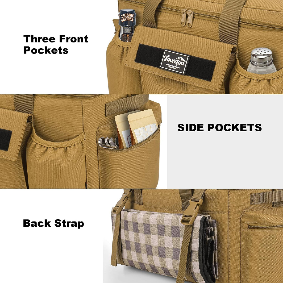48 Can Insulated Soft Sided Collapsible Cooler Bag Ice Chest