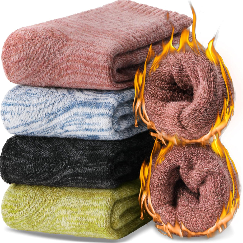EBMORE Merino Wool Thermal Warm Winter Socks for Women Men