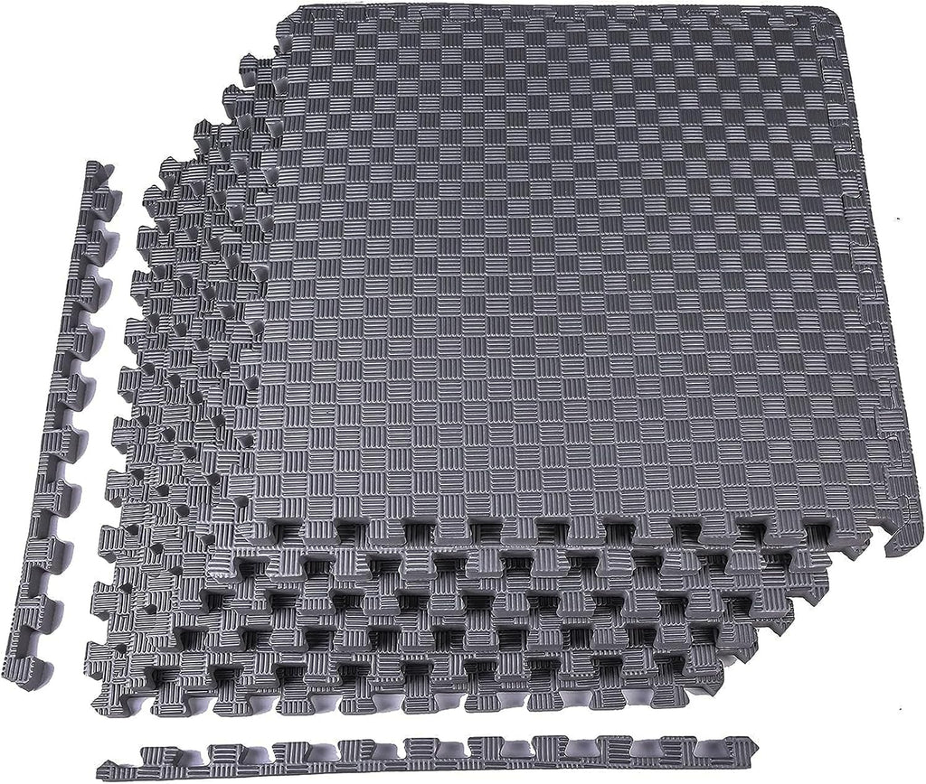 BalanceFrom Puzzle Exercise Mat 1" Thick, EVA Interlocking Foam Floor