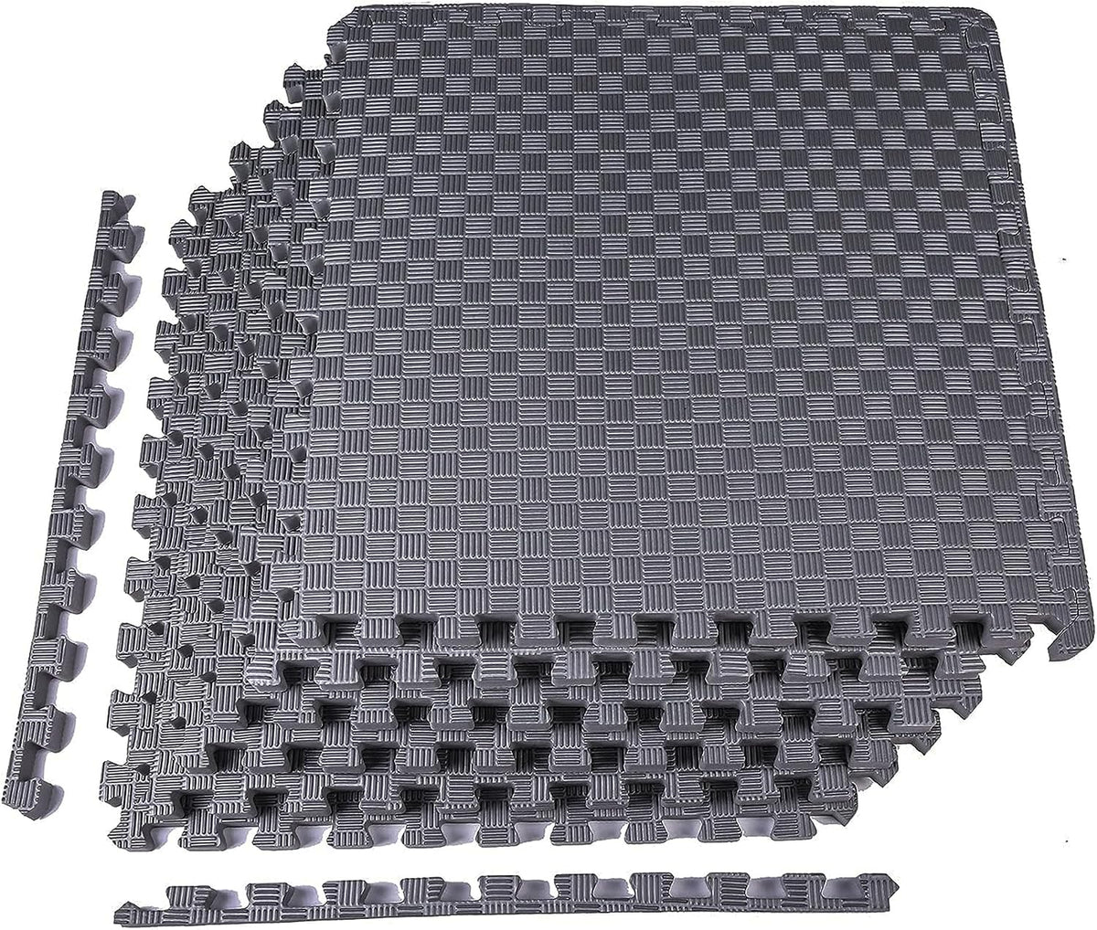 BalanceFrom Puzzle Exercise Mat 1" Thick, EVA Interlocking Foam Floor