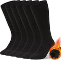 Alvada Mens Merino Wool Crew Socks Thermal and Warm Socks for Winter Work Hiking Running 3 Pairs