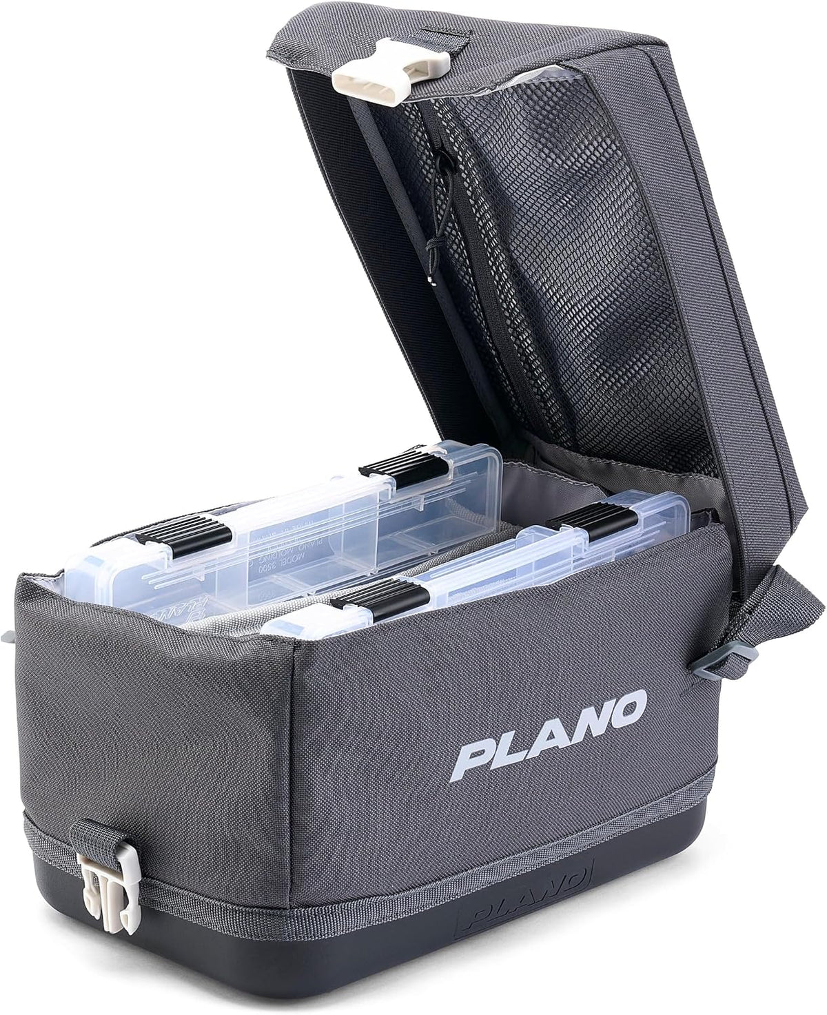 Plano Weekend Softside 3500 Tackle Bag, Cutting-Edge Fishing Tackle Bag, Molded Waterproof Base, Spacious Storage, Die Cut Tool Sleeves, Daisy Chain Attachment Points