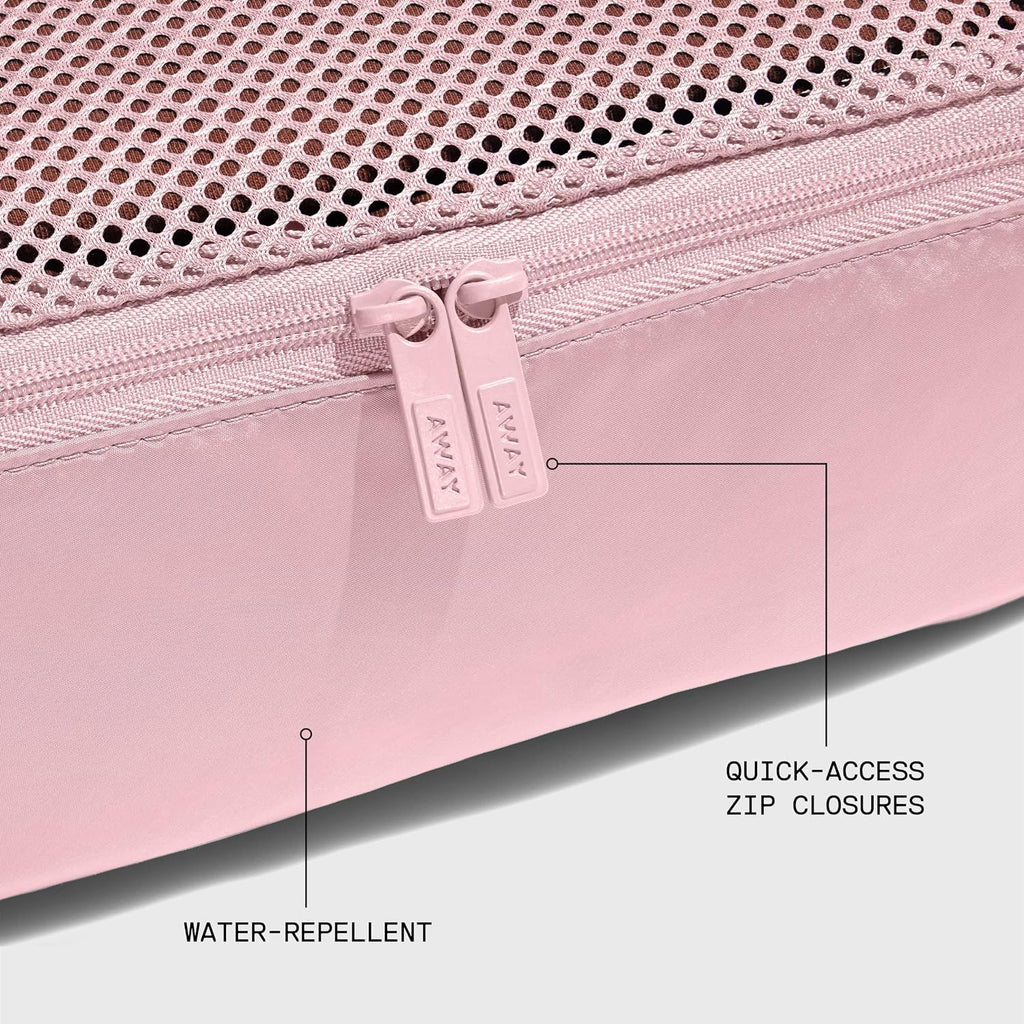 Away Insider Packing Cubes Set of 4, Lightweight Travel Luggage Organizers