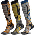 Hylaea Unisex Knee High Merino Wool Ski Snowboard Socks, Cushioning & Warm