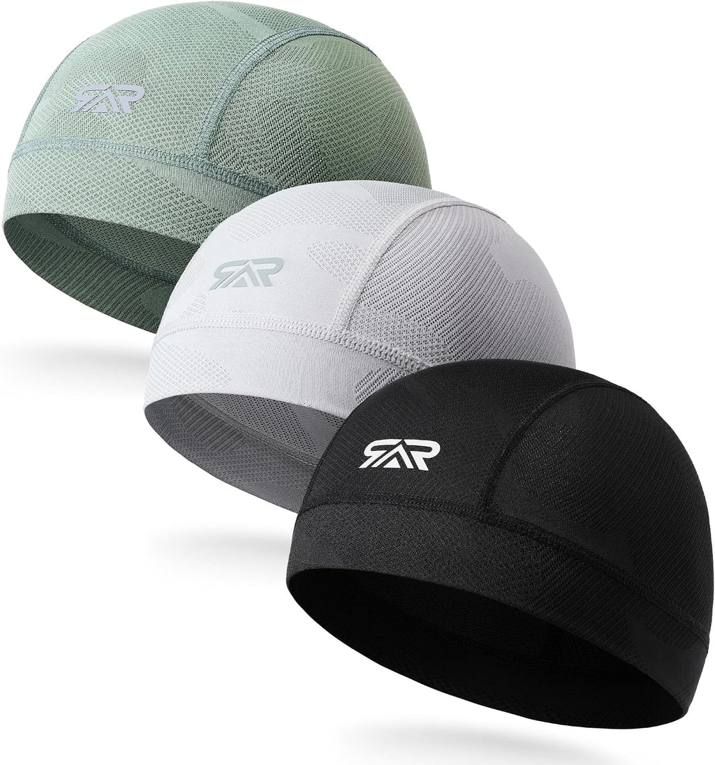 3-Pack Camo Helmet Liner Skull Cap Breathable Mesh for Men Women