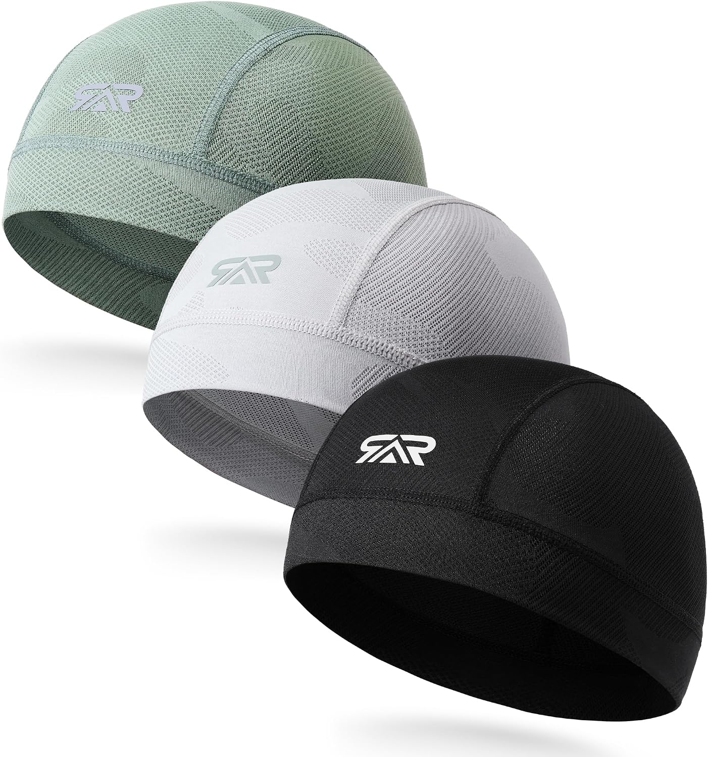 3-Pack Camo Helmet Liner Skull Cap Breathable Mesh for Men Women