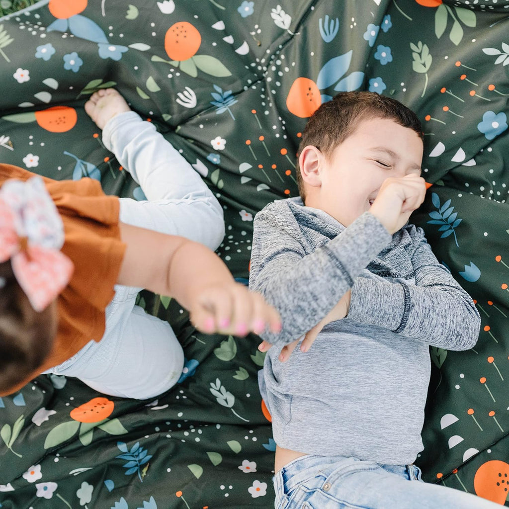 Outdoor Adventure Blanket | Orange Blossom | Soft Pad with Shoulder Strap