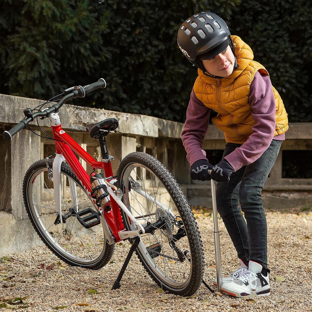 woom Airflo Kids Bike Pump, Mini Tire Pump, Presta & Schrader
