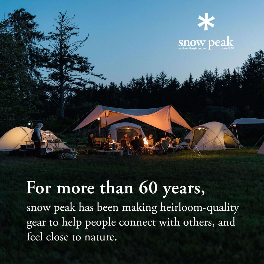 Snow Peak Titanium Fork & Spoon Set, Durable Utensils, Compact & Ultralight