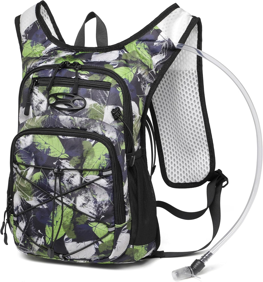 Wotony Lightweight Hydration Backpack with 2LOR 3LWater Bladder for Cycling Hiking Rave - Water Daypack for Men Women