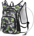 Wotony Lightweight Hydration Backpack with 2LOR 3LWater Bladder for Cycling Hiking Rave - Water Daypack for Men Women