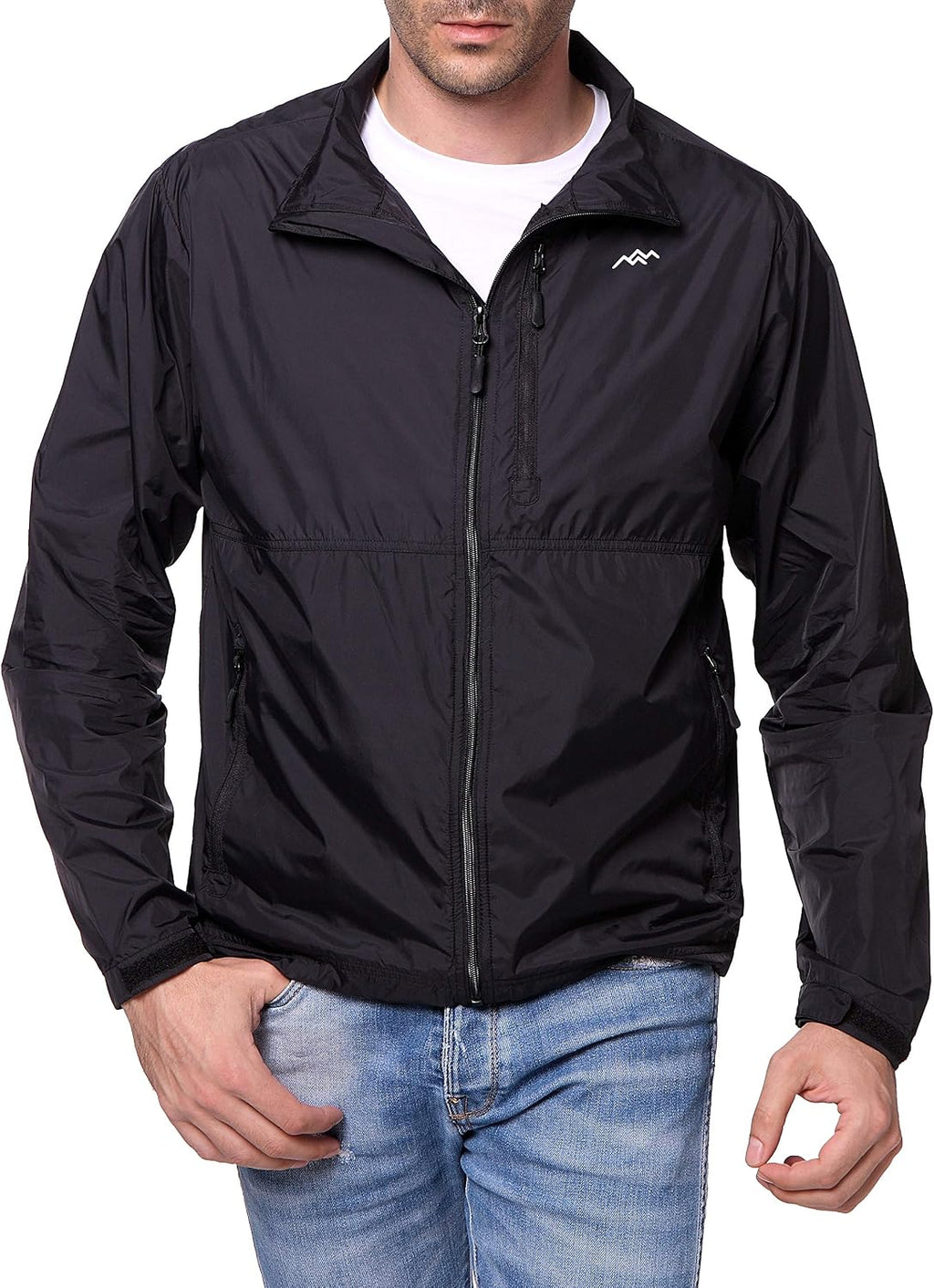 TRAILSIDE SUPPLY CO. Mens Windbreaker Jackets Lightweight Packable Jacket