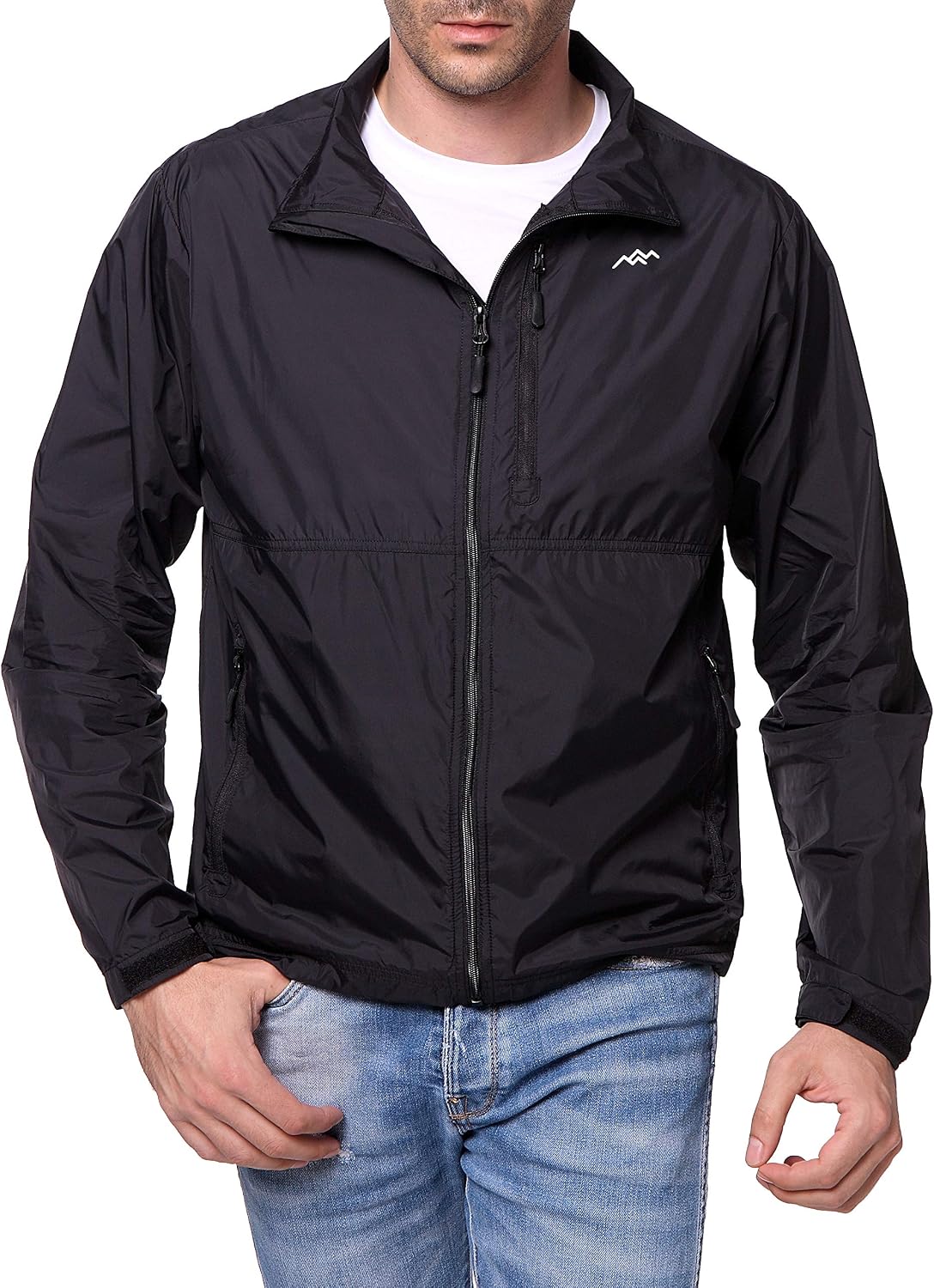 TRAILSIDE SUPPLY CO. Mens Windbreaker Jackets Lightweight Packable Jacket