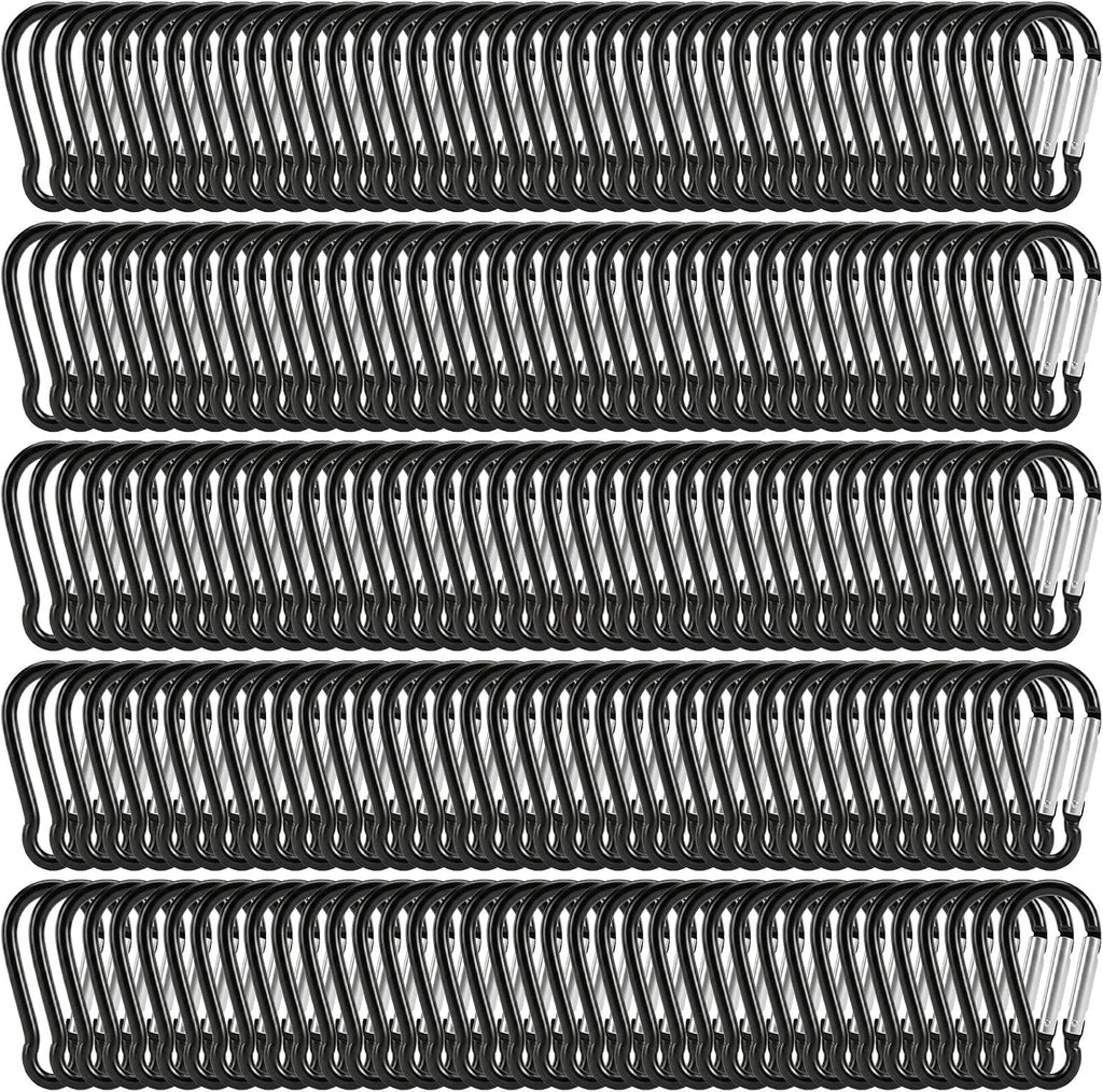 Dimeho 300pcs 1.8" Carabiner Clip Spring Snap Small Hooks Keychain Clip